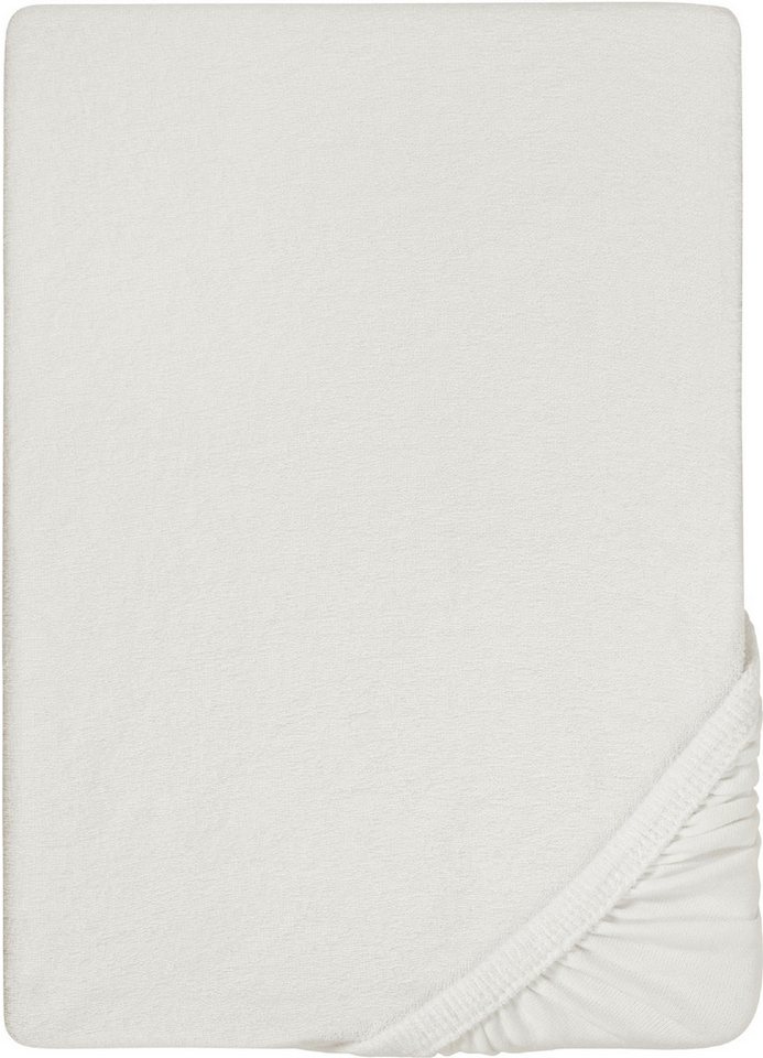 Biberna Spannbettlaken Pepe, Frottee, Gummizug: rundum, (1 Stück), weicher Frottee-Stretch von Biberna