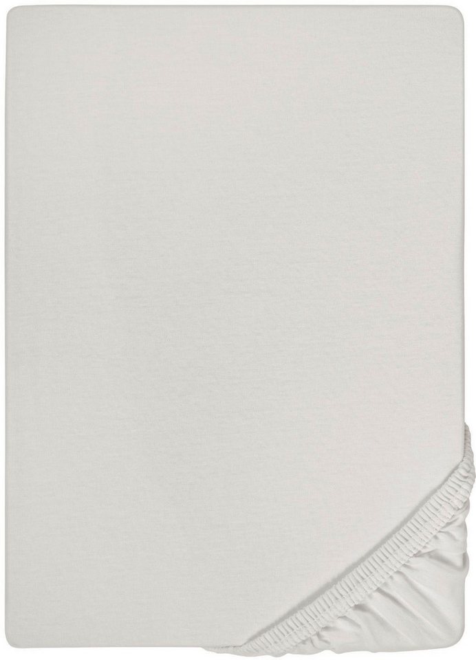 Biberna Spannbettlaken Thea, Jersey-Elasthan, Gummizug: rundum, (1 Stück), aus Baumwolle, für Matratzen bis 25 cm Höhe, Bettlaken, Spannbetttuch von Biberna