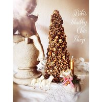 Weihnachtsbaum, Weihnachtstanne, Kleiner Goldener Weihnachtsbaum von BibisShabbyChicShop