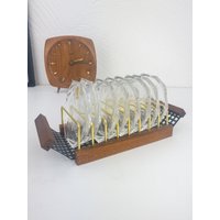 Untersetzer Set Aus Glas, 8 Stück, Fa. Tw & Co. Bleikristall Mit Ständer, Träger von Bibivin