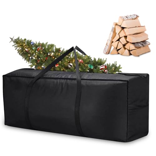 Bibykivn Aufbewahrungstasche XL Jumbo 122x39x55 cm Groß Polsterauflagen Schutzhülle, aufbewahrungsbeutel aus 420D Polyester, Gartenpolster Aufbewahrung Tasche mit Tragegriff (122 x 39 x 55 cm) von Bibykivn