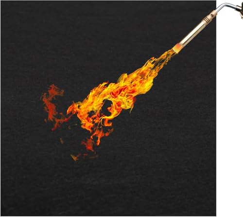100x100 cm Feuerfeste Unterlage,5 mm dick, hitzebeständig bis 982 °C, Hochflammwidriger Kohlenstoff - Filz, ideal als Lötmatte für Handwerker & Hobbyisten von Bibykivn