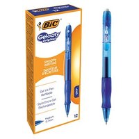 BIC Gel-ocity Gelschreiber blau/transparent 0,3 mm, Schreibfarbe: blau, 12 St. von Bic