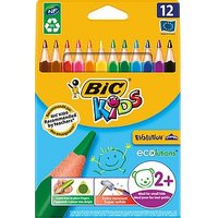 BIC Kids Evolution Triangle Buntstifte farbsortiert, 12 St. von Bic
