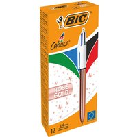 BIC Kugelschreiber BIC Kugelschr. 4 Col SHINE ro 0.4 mm Mehrfarbig von Bic