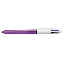 BIC Kugelschreiber Kugelschr.4 Colours SHINE,12ST 0.4 mm Mehrfarbig von Bic
