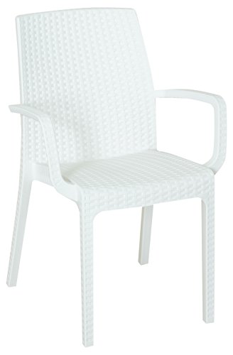 Bica 9093 Indiana Stühle, White, 99 x 59 x 180 cm, weiß, 57 x 59 x 86 cm von BICA