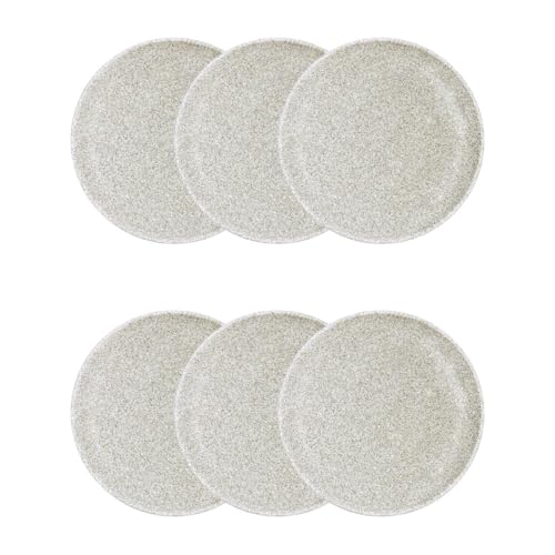 Bidasoa Element Hydrozero Set 6 Pl flach 25 Element Cream Hydrozer, 25 cm, Porzellan, mikrowellengeeignet, stapelbar von Bidasoa