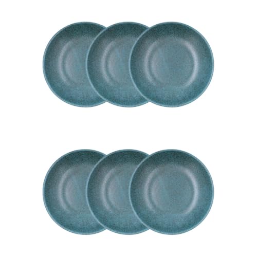 Bidasoa Element Hydrozero Set 6 Pl tief 20 Element Blue Hydrozero, 20 cm, Porzellan, mikrowellengeeignet, stapelbar von Bidasoa