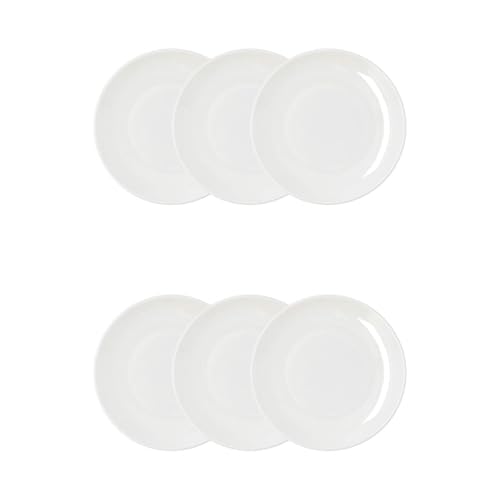 Bidasoa Harmony Hydrozero Set mit 6 Tellern, 21 cm, 21 cm, Porzellan, mikrowellengeeignet, kühlschrankgeeignet, stapelbar von Bidasoa
