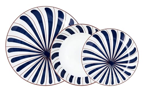 Bidasoa Oceanika Tafelservice, Blau, Keramik, 18 Stück von Bidasoa