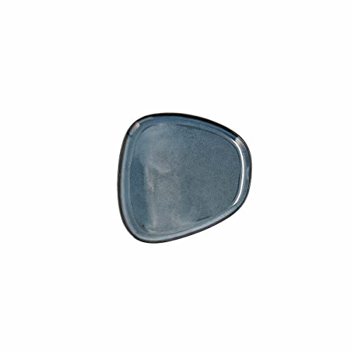 Flad plade Bidasoa Ikonic aus Keramik Blau (14 x 13,6 x 0,8 cm) (Pack 12x) von Bidasoa
