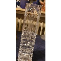 Vase Glas Bleikristall Vintage Viereckig Schwer Vase Glas Bleikristall Vintage Viereckig Schwer von BiddyGrafeDesign