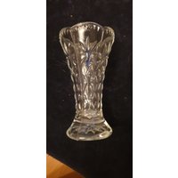 Vase Glas Kristall Blütenmuster Klein von BiddyGrafeDesign