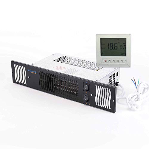 Diamond Elektrischer Küchensockel-Heizstrahler mit 7-Tage-Timer und Raumthermostat, 1,9 kW, schwarzer Grill Diamond Elektrischer Küchensockel-Heizstrahler mit 7-Tage-Timer und Raumthermostat, 1,9 kW, schwarzer Grill von Bidex