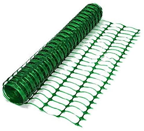 1 Rolle mit 1 m x 30 m Absperrzaun Kunststoff GRÜN, Bauzaun Sicherheitszaun Zaun Netz Gitter (1 Rolle 30 m, Grün) von Bie-Tec