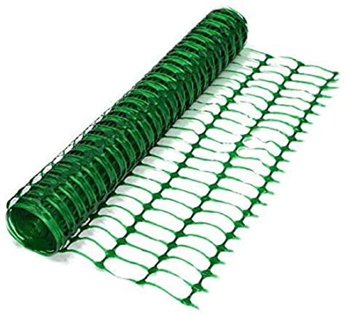 1 Rolle mit 1 m x 50 m Absperrzaun Kunststoff GRÜN, Bauzaun Sicherheitszaun Zaun Netz Gitter (1 Rolle 50 m, Grün) von Bie-Tec