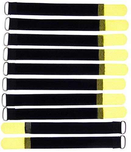 10x 20 cm x 20 mm wiederverschließbare Klett-Kabelbinder GELB mit Metall-Öse - Kabel-Klettband 200 mm wiederverwendbar 10x 20 cm x 20 mm wiederverschließbare Klett-Kabelbinder GELB mit Metall-Öse - Kabel-Klettband 200 mm wiederverwendbar von Boppon