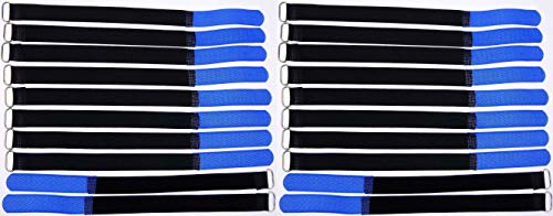 20x 30 cm x 20 mm wiederverschließbare Klett-Kabelbinder BLAU mit Metall-Öse - Kabel-Klettband 300 mm wiederverwendbar 20x 30 cm x 20 mm wiederverschließbare Klett-Kabelbinder BLAU mit Metall-Öse - Kabel-Klettband 300 mm wiederverwendbar von Bie-Tec