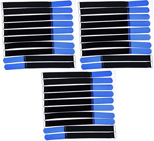 30x 30 cm x 25 mm wiederverschließbare Klett-Kabelbinder BLAU mit Metall-Öse - Kabel-Klettband 300 mm wiederverwendbar 30x 30 cm x 25 mm wiederverschließbare Klett-Kabelbinder BLAU mit Metall-Öse - Kabel-Klettband 300 mm wiederverwendbar von Bie-Tec