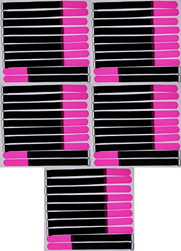 50x 30 cm x 25 mm wiederverschließbare Klett-Kabelbinder NEON PINK mit Metall-Öse - Kabel-Klettband 300 mm wiederverwendbar von Bie-Tec