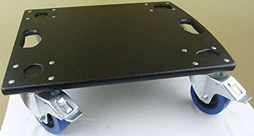 ADAM Hall Schwerlast Rollbrett 720 kg Tragkraft, 18 mm Multiplex, 4 x 100 mm Lenkrollen mit Feststellbremse, Transportroller Möbelhund Möbelroller (GR-1 = 52 x 46 x 15 cm, 4 x 100 mm BREMS) von Bie-Tec