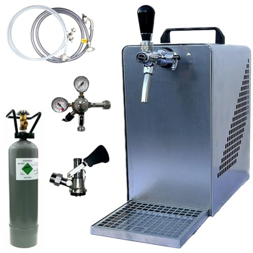 Bierkühler BieTal® Bierzapfanlage Zapfanlage mit Kühlung 30 Liter/h - SET - Typ S - 2 Kg CO2 von BieTal