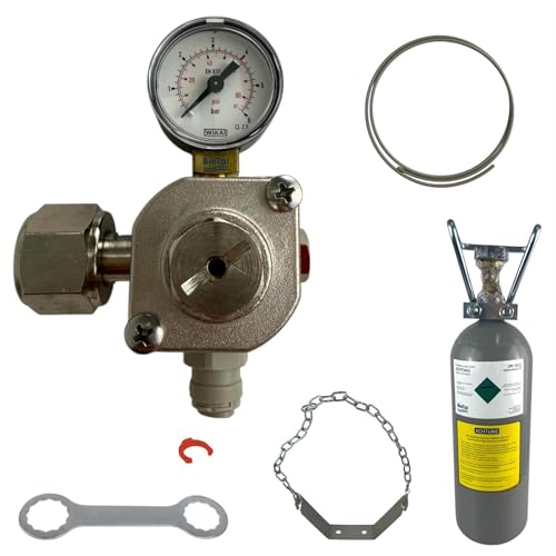 BieTal® MINI Umbauset Umrüstsatz zur Umrüstung von Quooker Cube auf große 2 KG CO2 Kohlensäure Mehrweg Flasche Zylinder von BieTal