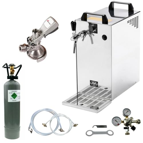 Bierkühler BieTal® Bierzapfanlage 60 Liter 1-leitig KOMPLETTSET - KEG Flach - CO2 2 Kg von BieTal