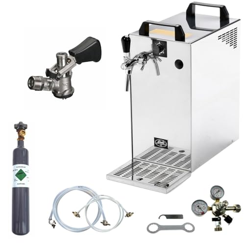 Bierkühler BieTal® Bierzapfanlage 60 Liter 1-leitig KOMPLETTSET - KEG Korb - CO2 0,5Kg von BieTal