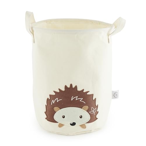 Bieco Wäschekorb Baby Igel | Großer Aufbewahrungskorb Kinder Baumwolle und Wasserabweisend | Aufbewahrung Kinderzimmer | Wäschekorb Kinder Wäschekorb Kinderzimmer Mädchen Spielzeug Korb von Bieco