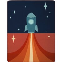 Biederlack Babydecke "Babydecke Little Rocket,", 75 x 100, mit Zierstich von Biederlack