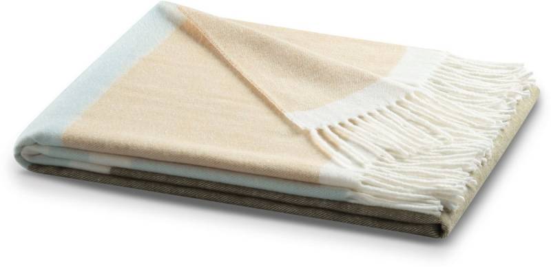 Plaid Blockstripe, Biederlack, mit sanften Pastelltönen, Kuscheldecke von Biederlack