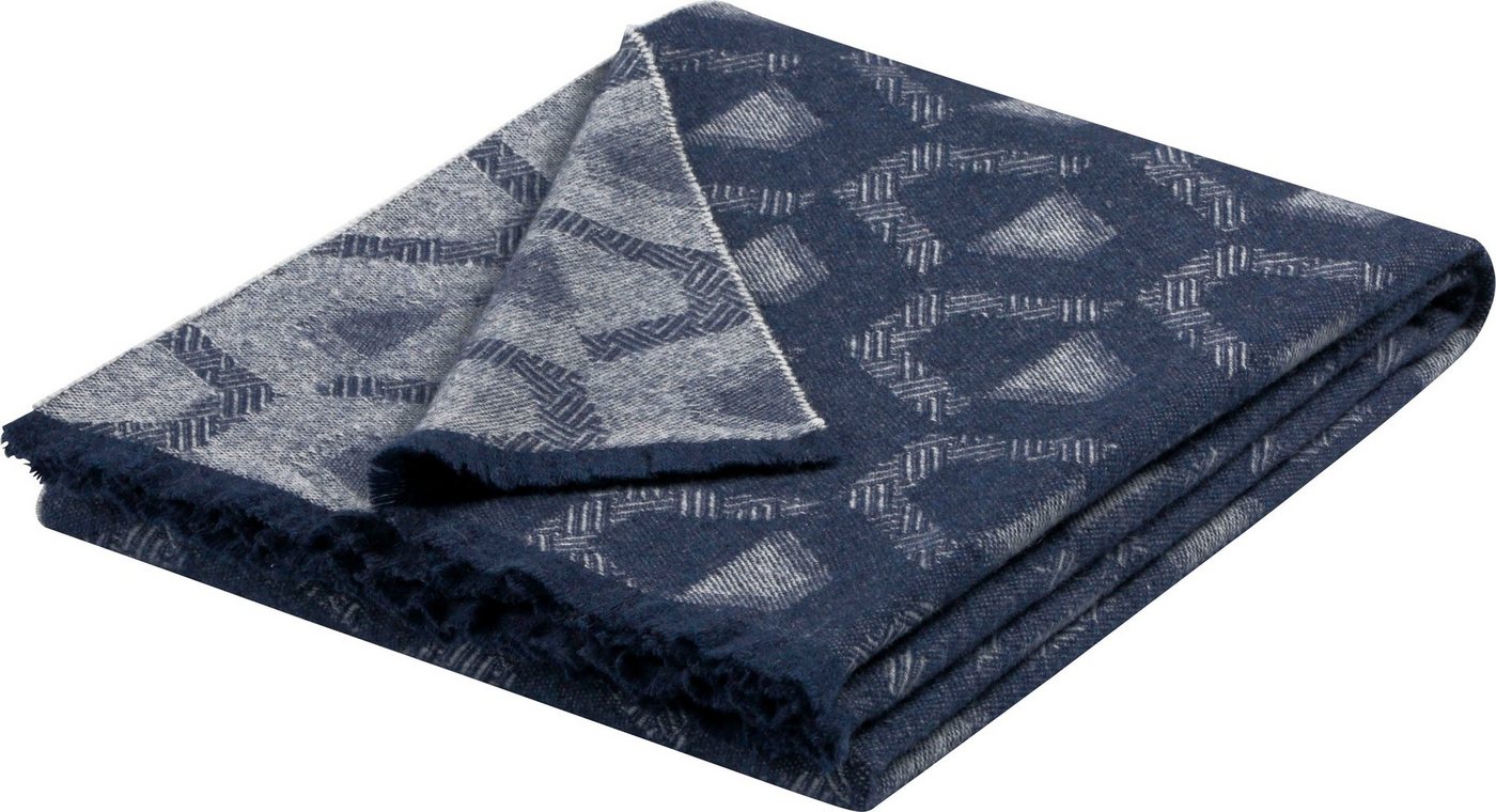 Plaid Shadow, Biederlack, mit modernem Jacquard-Design, Kuscheldecke von Biederlack