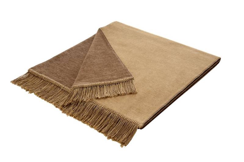 Wohndecke Biederlack Sesselläufer COVER COTTON BL 50x200 cm beige, Biederlack von Biederlack