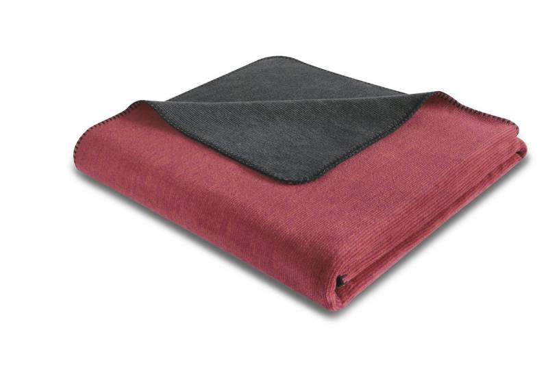 Wohndecke Biederlack Wohndecke DOUBLEFACE BL 150x200 cm lila Decke Kuscheldecke, Biederlack von Biederlack