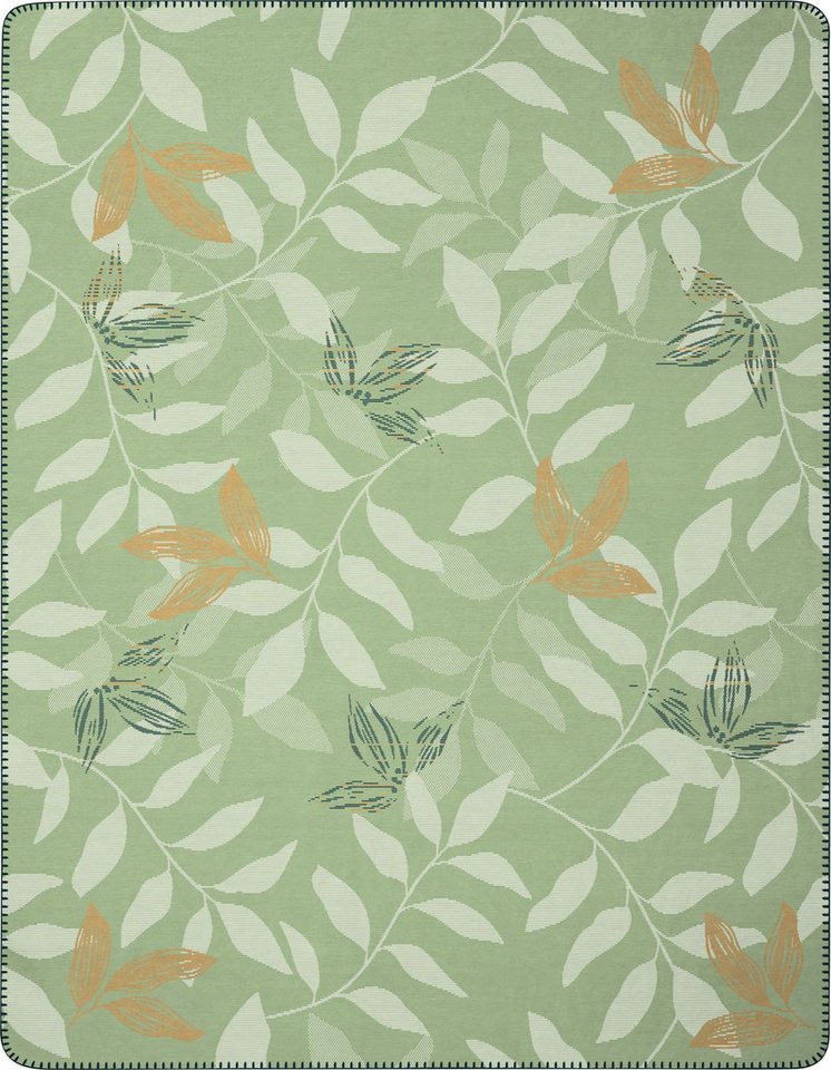 Wohndecke Evergreen "Greenery" Neue Kollektion 2025, Biederlack von Biederlack