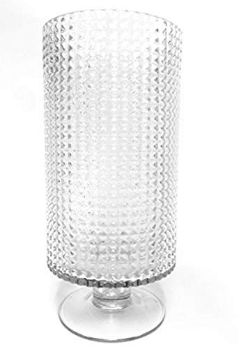 Biedermann & Sons Sockel basierte Diamantschliff Glas Hurricane Kerzenhalter, Transparent, 4.75 inches Biedermann & Sons Sockel basierte Diamantschliff Glas Hurricane Kerzenhalter, Transparent, 4.75 inches von Biedermann & Sons