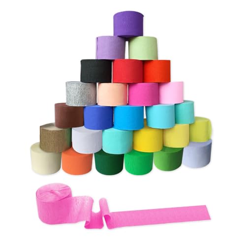 Bieiyhe 28 Farben,Krepppapier Bunt,Kreppband Bunt Einzeln,Crepe Paper,Bastel Krepppapier Neonfarben,Creppapieer Bunte Luftschlangen,Krebband Maibaum,Floristenkrepp für Deko Party Feier Dekoration Bieiyhe 28 Farben,Krepppapier Bunt,Kreppband Bunt Einzeln,Crepe Paper,Bastel Krepppapier Neonfarben,Creppapieer Bunte Luftschlangen,Krebband Maibaum,Floristenkrepp für Deko Party Feier Dekoration von Bieiyhe