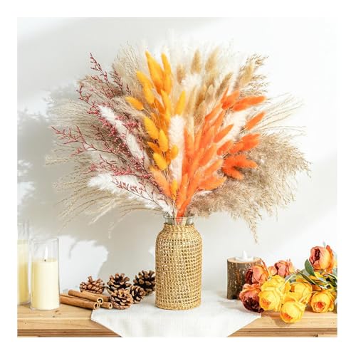 Bieiyhe 64 pcs Deko Trockenblumen Set, Pampasgras Trockenblumen zum Basteln, Natürliche Getrocknete Blumen Tischdeko, Dry Flowers Decoration, Trockenstrauß Boho, Trockenpflanzen für DIY Deko Handwerk Bieiyhe 64 pcs Deko Trockenblumen Set, Pampasgras Trockenblumen zum Basteln, Natürliche Getrocknete Blumen Tischdeko, Dry Flowers Decoration, Trockenstrauß Boho, Trockenpflanzen für DIY Deko Handwerk von Bieiyhe