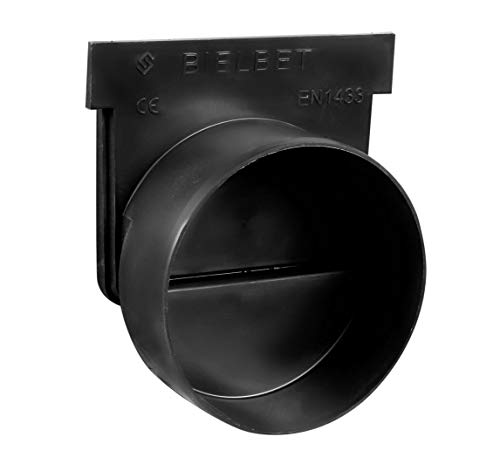 Stirnwand mit Ablaufstutzen Endstück mit Ablauf für Entwässerungsrinne Bodenrinne Terassenrinne Höhe 105mm von Bielbet