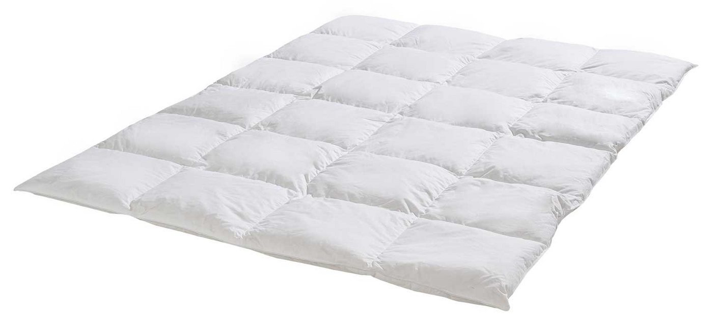Bielefelder Bettfedern-Manufaktur Verse GmbH 4-Jahreszeitenbett Ganzjahresbett GILA, 135 x 200 cm, Füllung: Daunenfedern, Bezug: Baumwolle, friesische Federn, allergikergeeignet von Bielefelder Bettfedern-Manufaktur Verse GmbH