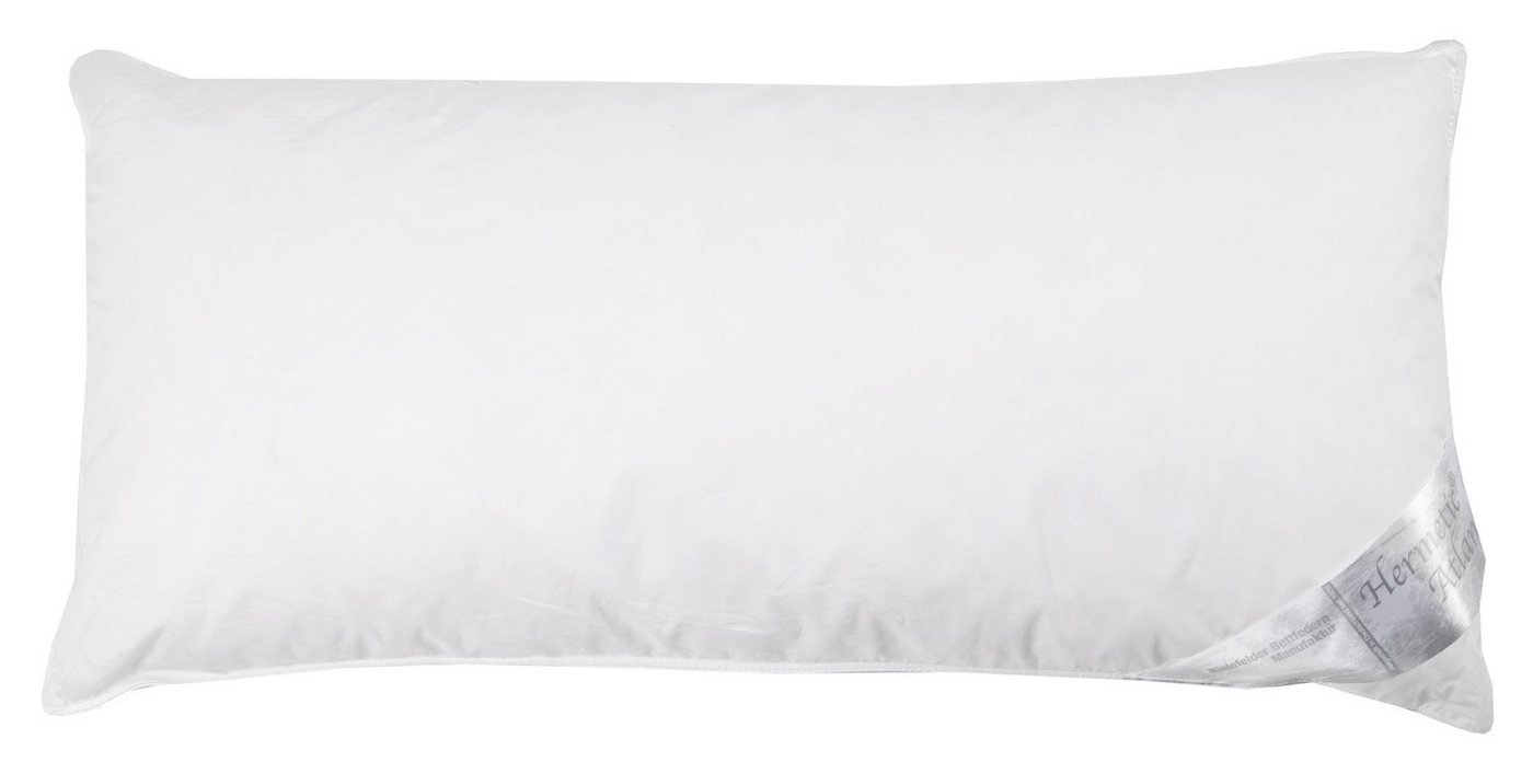 Bielefelder Bettfedern-Manufaktur Verse GmbH Kopfkissen ATLANTIK, 80 x 40 cm, Füllung: Daunenfedern, Federn, Bezug: Baumwolle, Rückenschläfer, Seitenschläfer, Made in Germany von Bielefelder Bettfedern-Manufaktur Verse GmbH