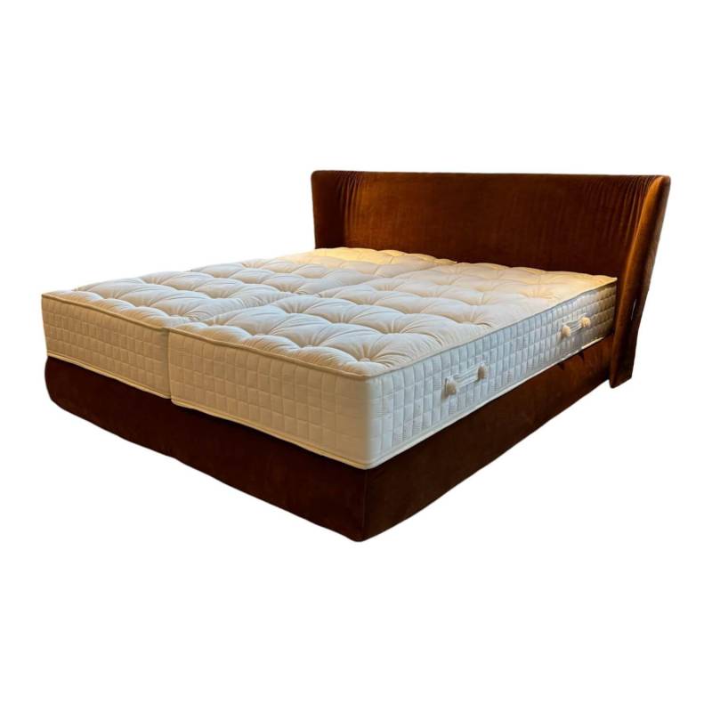 Boxspringbett Polo Stoff Velours City Velvet Reloaded Kupfer Orange Mit Blindfüß... von Bielefelder Werkstätten
