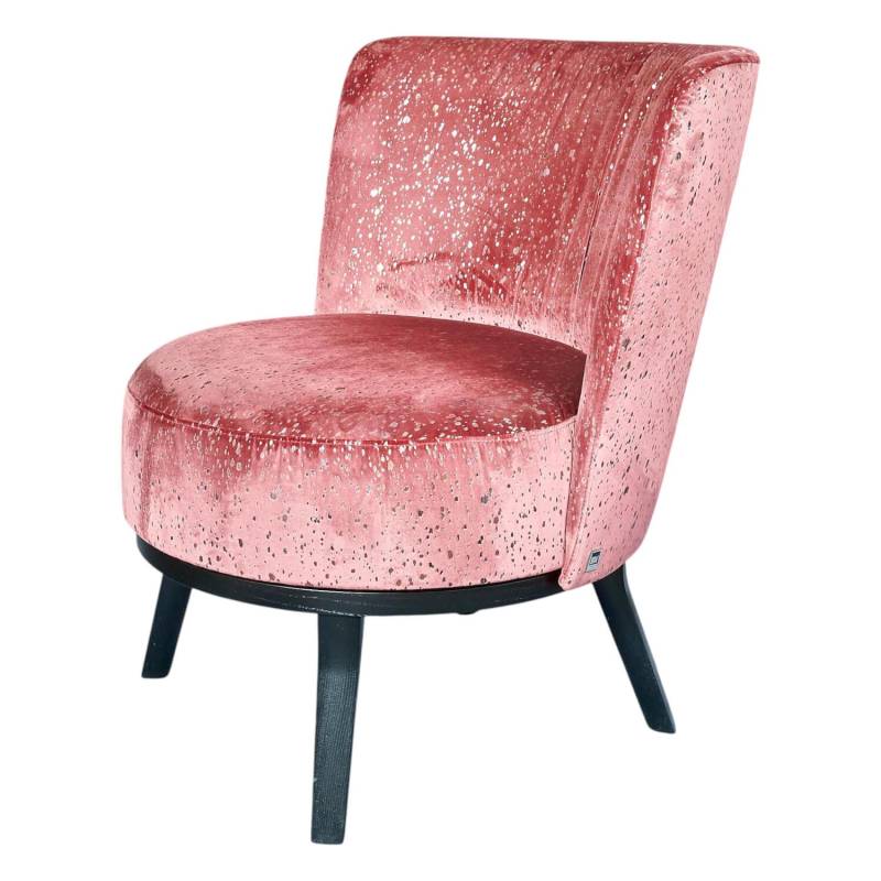 Polo Cocktail Sessel Stoff Glimmer JA8079-011 Rot mit Drehfunktion von Bielefelder Werkstätten