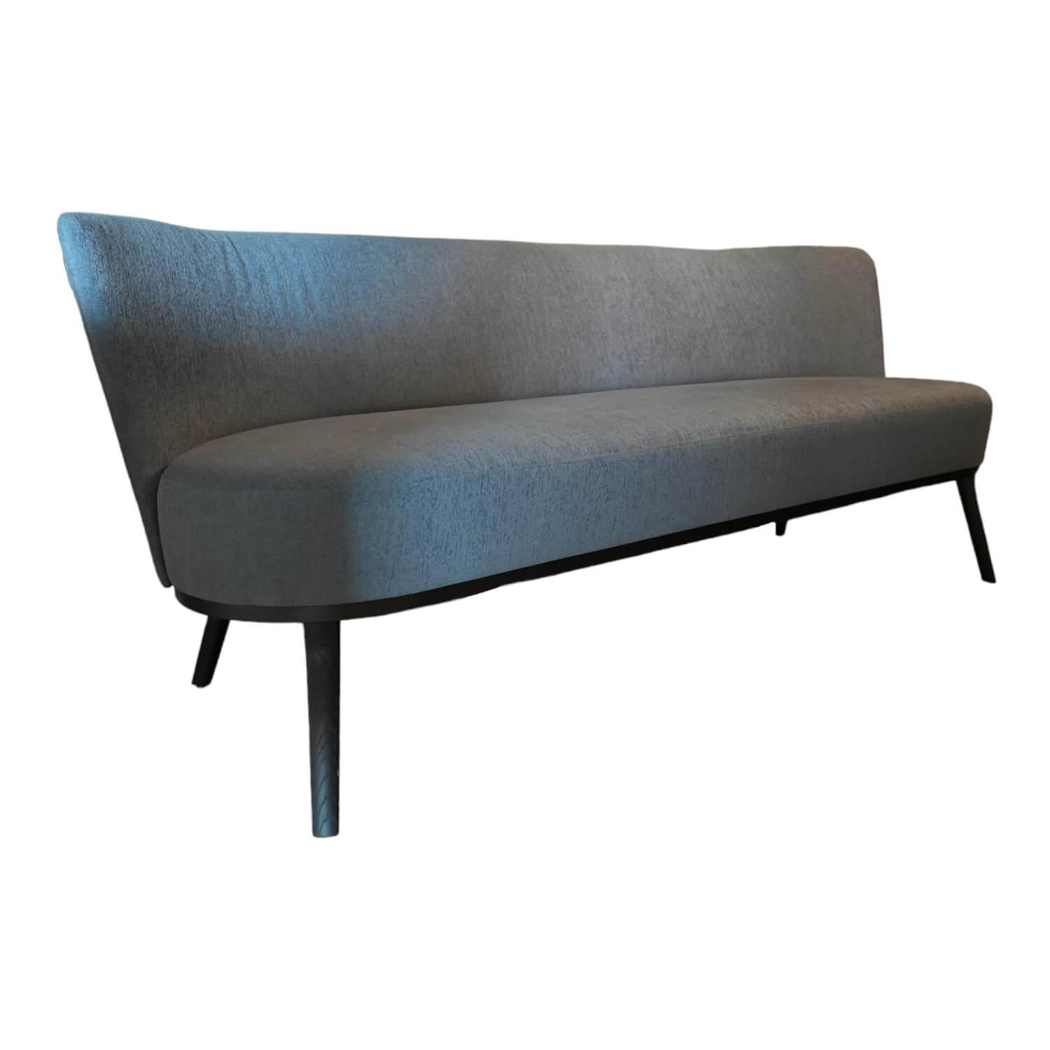 Sofa Polo Cocktail 107-3002 Stoff Caliente 04242 Farbe 700 Grau Gestell Eiche Sc... von Bielefelder Werkstätten