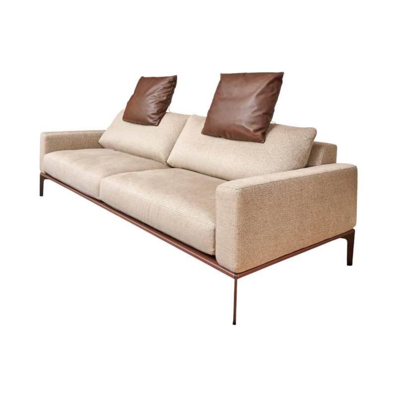 Sofa Spirit Stoff Emira BW 1732 272 Beige Gestell Metall Bronze Matt Inklusive R... von Bielefelder Werkstätten