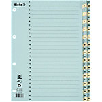 Biella 1 bis 52 Register DIN A4 Blau, Gelb 52-teilig 4 Löcher 0462445.00 52 Blatt von Biella