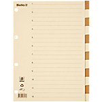 Biella Blanko Register DIN A4 Braun, Beige 12-teilig Pappkarton 12 Blatt von Biella