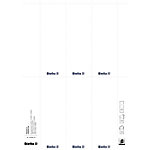 Biella Einsteck-Rückenschilder 70 mm Weiss 10 Blatt à 6 Etiketten von Biella